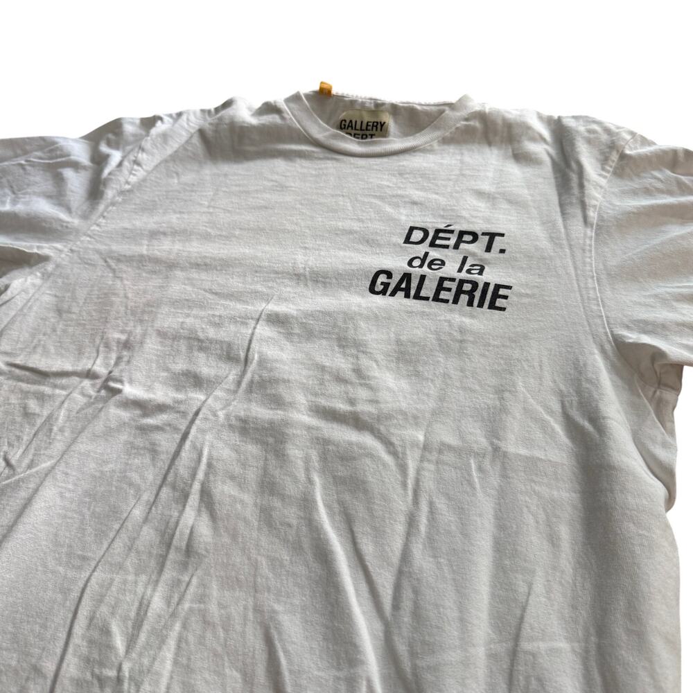 Gallery Dept. Dépt. de la Galerie White Logo T-Shirt Size M